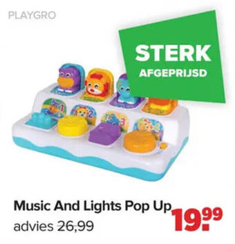 Baby-Dump Music And Lights Pop Up aanbieding