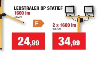 Hubo Ledstraler op statief aanbieding