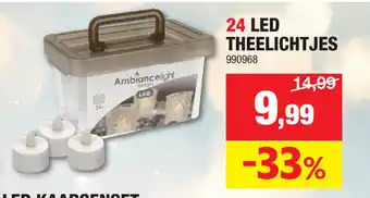 Hubo 24 LED THEELICHTJES aanbieding