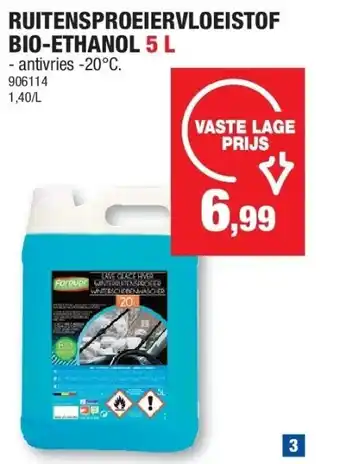 Ruitensproeiervloeistof bio-ethanol 5 l