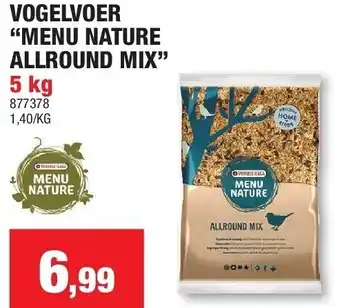 Hubo Vogelvoer “menu nature allround mix” 5 kg aanbieding