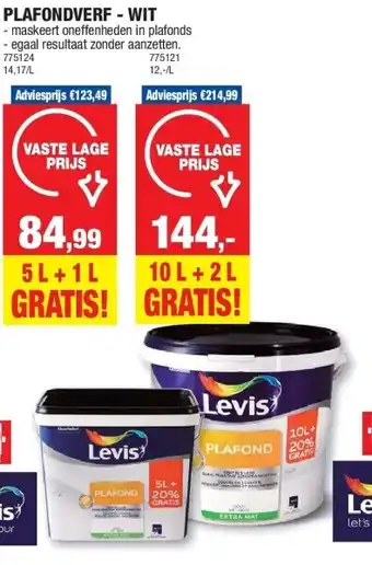 Hubo Plafondverf - wit aanbieding