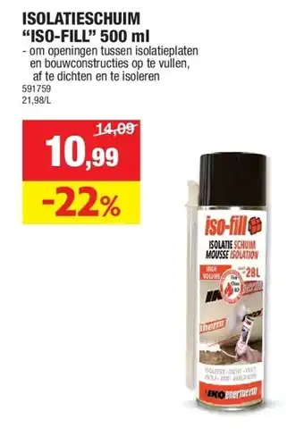Isolatieschuim “iso-fill” 500 ml