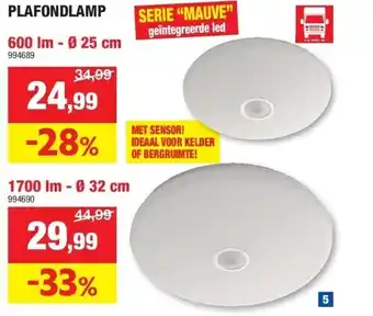 Hubo Plafondlamp aanbieding
