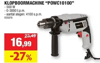 Hubo Klopboormachine “powc10100” aanbieding