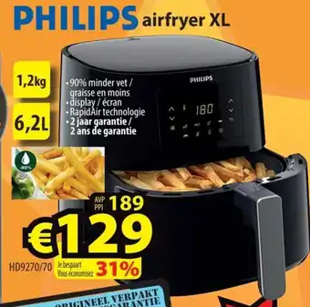 ElectroStock PHILIPS airfryer XL aanbieding