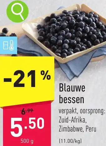 ALDI Blauwe bessen 500g aanbieding