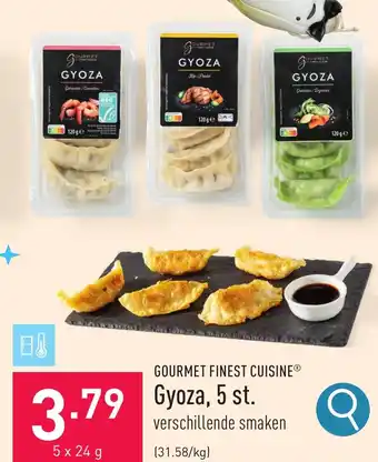 ALDI GOURMET FINEST CUISINE gyoza 5 x 24g aanbieding