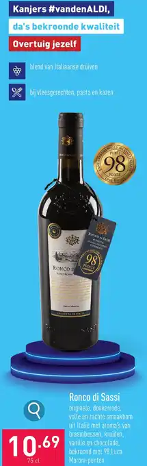 ALDI Ronco di Sassi 75cl aanbieding