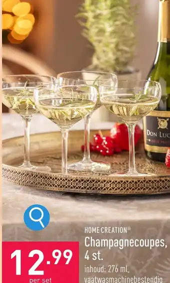ALDI HOME CREATION Champagnecoupes, aanbieding