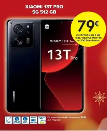Carrefour Xiaomi 13t pro 5g 512 gb aanbieding
