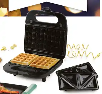 SNACKMAKER 2-in-1: CROQUE/WAFEL "D01124C"