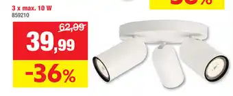 Hubo SPOT 3 x max. 10 W aanbieding