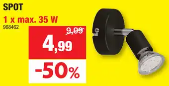 Hubo SPOT 1 x max. 35 W aanbieding