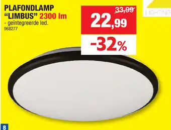 Hubo PLAFONDLAMP "LIMBUS" 2300 lm aanbieding
