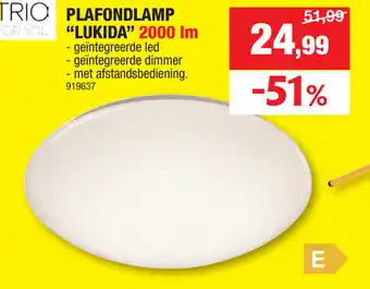 Hubo PLAFONDLAMP "LUKIDA" 2000 lm aanbieding