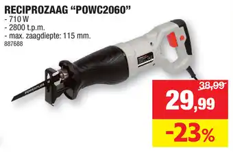 Hubo RECIPROZAAG "POWC2060" aanbieding