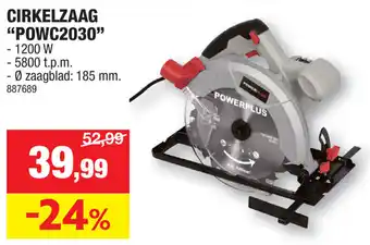 Hubo CIRKELZAAG "POWC2030" aanbieding