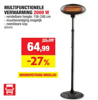 Hubo MULTIFUNCTIONELE VERWARMING 2000 W aanbieding
