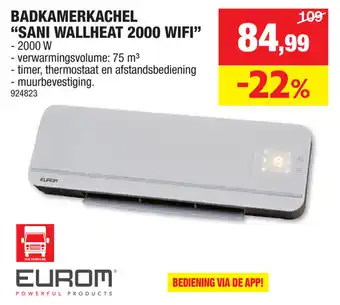 BADKAMERKACHEL "SANI WALLHEAT 2000 WIFI"