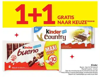 Intermarché Kinder aanbieding
