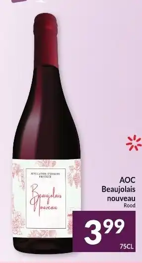 Intermarché AOC Beaujolais nouveau 75CL aanbieding