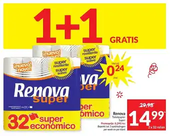 Intermarché Renova Toiletpapier aanbieding