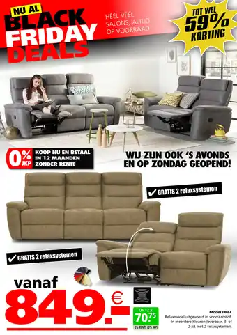 Seats and Sofas Model OPAL aanbieding