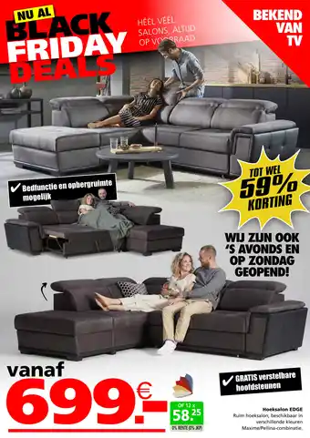Seats and Sofas Hoeksalon EDGE aanbieding