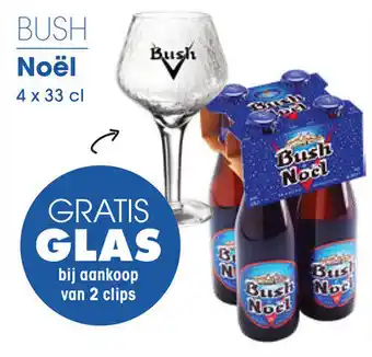 Prik en Tik BUSH Noël 4 x 33 cl aanbieding