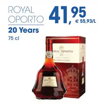Prik en Tik ROYAL OPORTO 20 Years 75 cl aanbieding