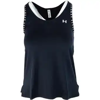 Decathlon Onderhemd under armour knockout tank, zwart, dames aanbieding