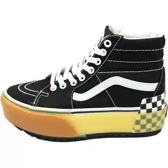 Decathlon Sportschoenen vans cu platforma sk8-hi stacked, zwart, dames aanbieding