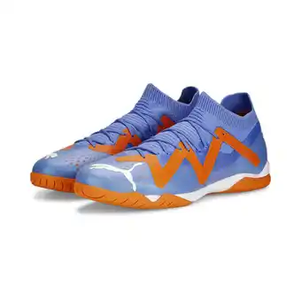 Decathlon Future match tt voetbalschoenen puma blue glimmer white ultra orange aanbieding