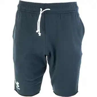 Decathlon Korte broek under armour rival terry, zwart, mannen aanbieding