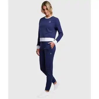 Decathlon Tennis/padel organische sweatshirt dames marineblauw aanbieding