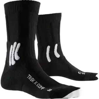 Decathlon Wandelsokken - trek x - synthetisch - (zwart/wit) - maat 39-41 aanbieding