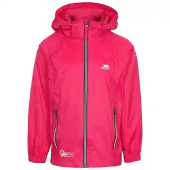 Decathlon Kinderen/kinderen qikpac x unisex packaway jacket (cassis) aanbieding