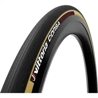 Decathlon Buitenband voor racefiets corsa graphene 2.0 25 mm - zwart/bruin aanbieding