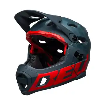 Decathlon Super dh mips spherical - helm - donkerblauw/rood aanbieding