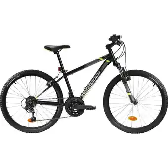 Decathlon Tweedehands mountainbike voor kinderen 9 -12 jaar rockrider st 500 24 fluogeel aanbieding
