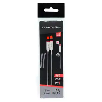 Decathlon Set van 2 dobbers voor karpervissen met vaste hengel pf-f900 cc1 0,4 g aanbieding