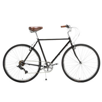 Decathlon Stadsfiets 28 capri niza crèmekleurige, hoog frame aanbieding