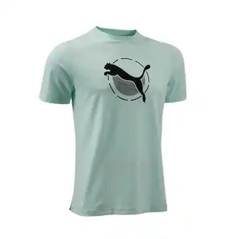 Decathlon Fitness t-shirt heren katoen groen aanbieding