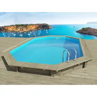 Decathlon Houten zwembad miami - 4,86 x 3,36 x 1,20 m aanbieding