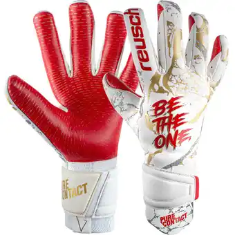 Decathlon Keepershandschoenen reusch pure contact gold x glueprint aanbieding