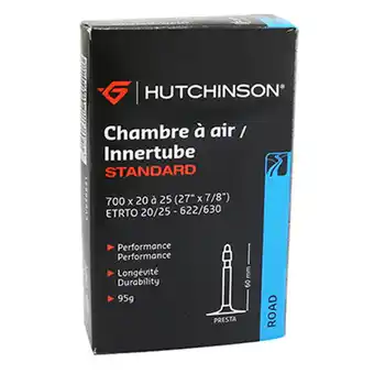 Decathlon Fiets luchtkussen 700 x 20-25 hutchinson valve presta 60mm 95g aanbieding