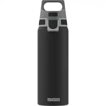 Decathlon Sigg shield one black 0,75l fles met one top deksel aanbieding