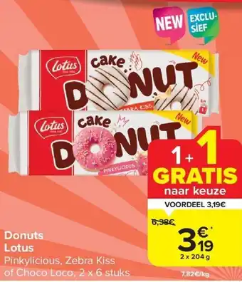 Carrefour Donuts lotus aanbieding