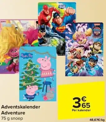 Carrefour Adventskalender adventure aanbieding